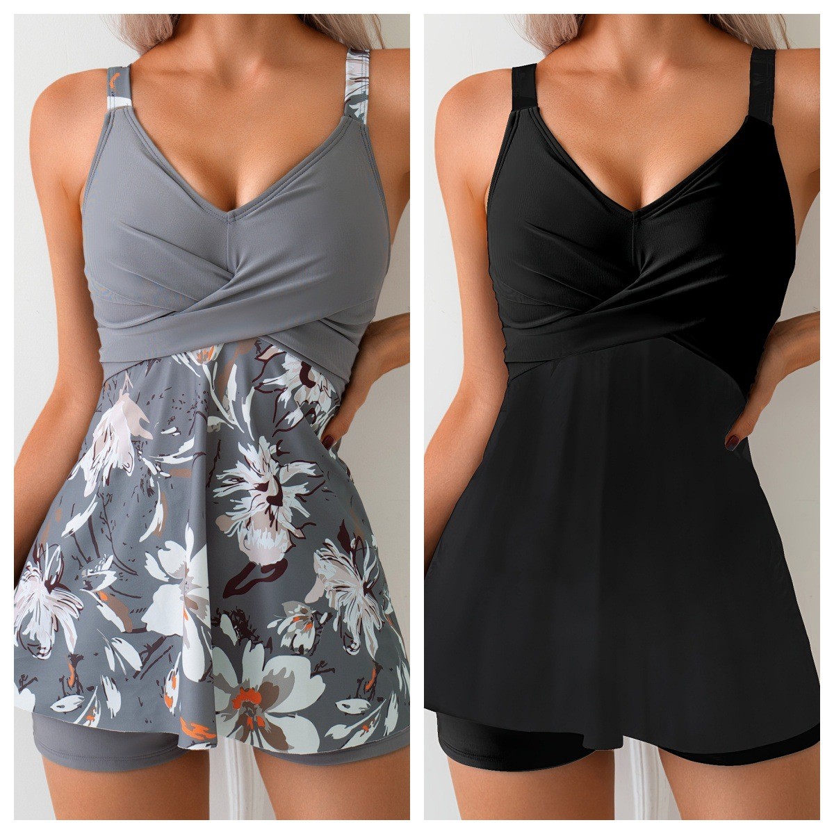 Tops - Conjunto de Tankini Feminino Duas Peças