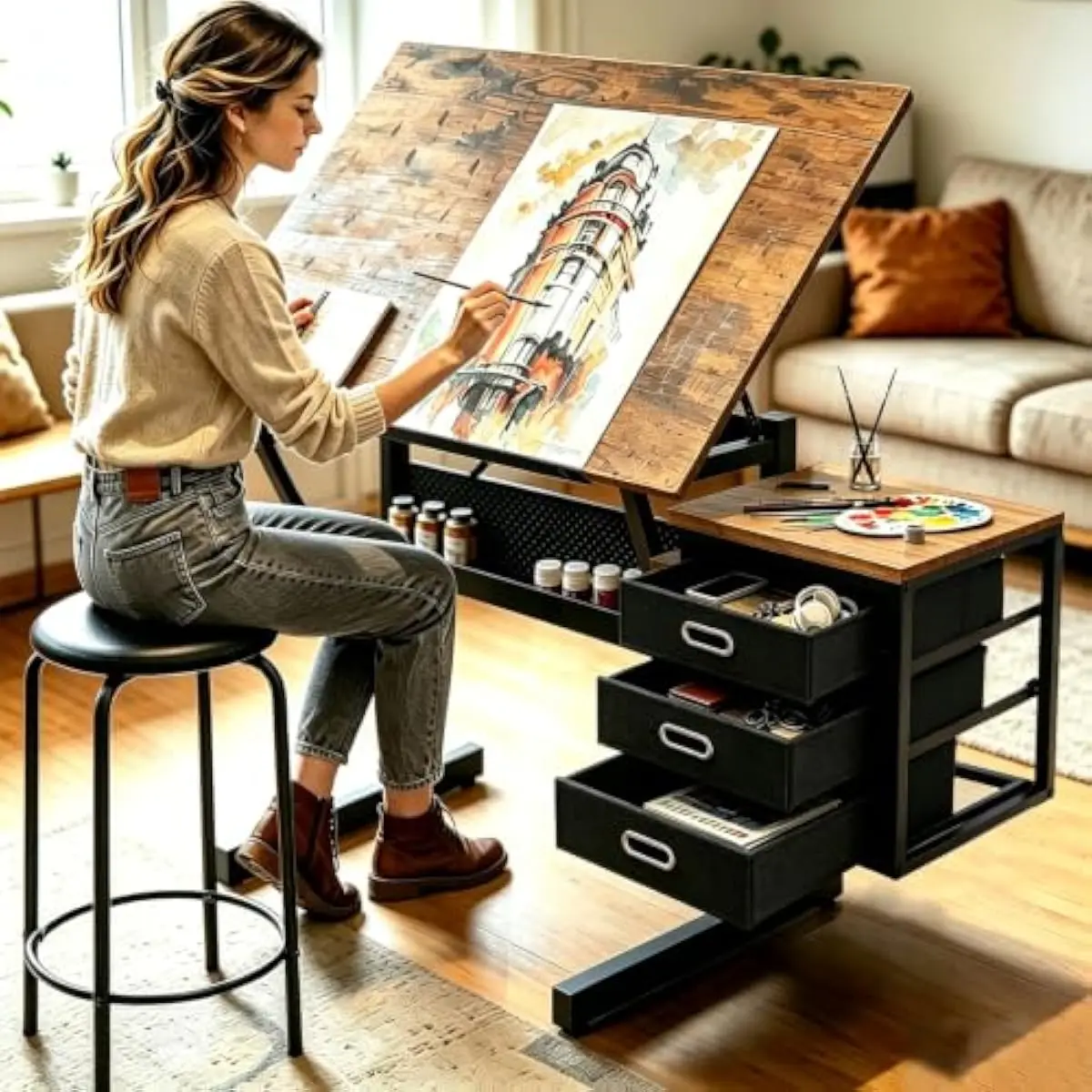Tops - Mesa de Desenho com Ajuste de