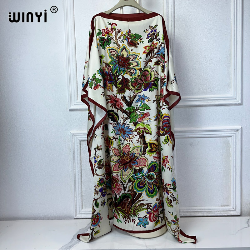 Boho Summer Beach Maxi Dress - WINYI Vestuário Africano de Alta Qualidade,