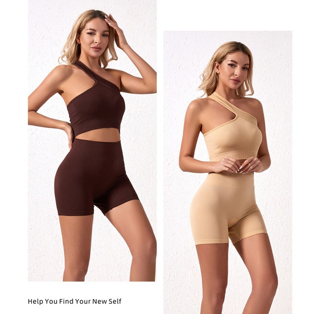 Seamless Ribbed Workout Tank Top - Conjunto de 2 Peças Reutilizável Sem