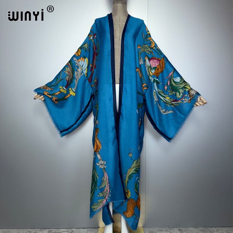 Boho Summer Beach Maxi Dress - WINYI África Vestido Maxi Kimono Boho,