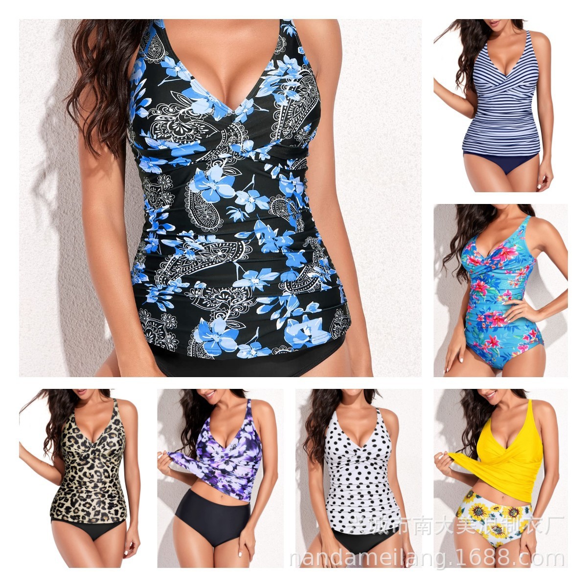 Dresses - Tankini Feminino Sem Mangas com Decote