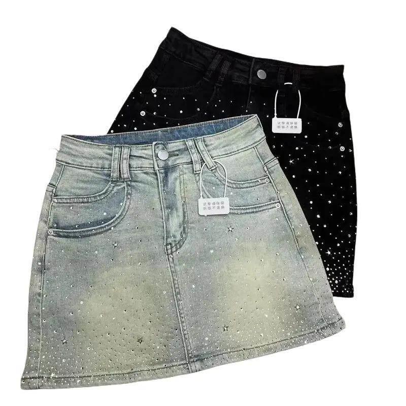 Jeans - Saia Jeans K 59702 com Strass