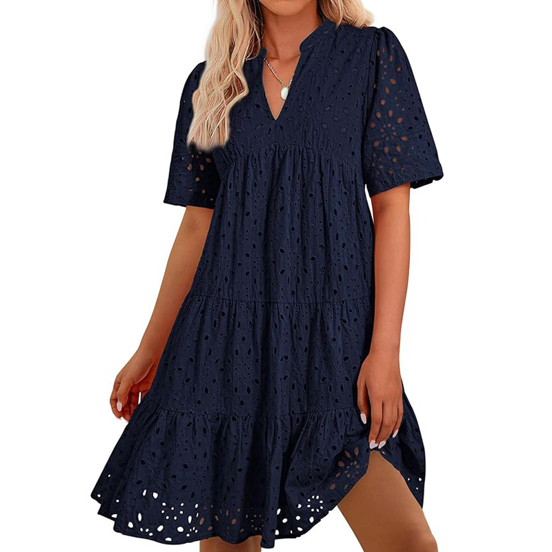 French Vintage Floral Midi Dress - Vestido de Verão Boêmio Feminino com