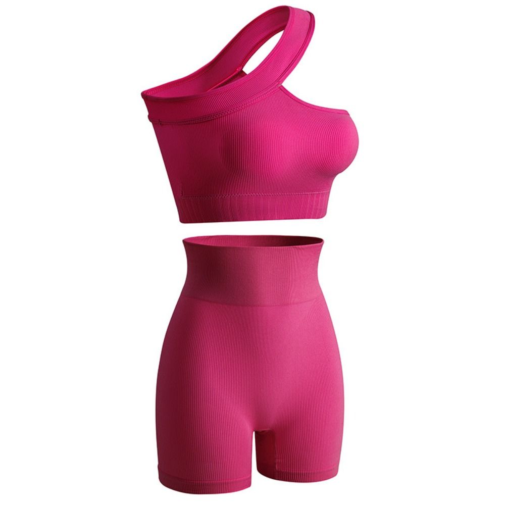Seamless Ribbed Workout Tank Top - Conjunto de Treino Casual Feminino Sem