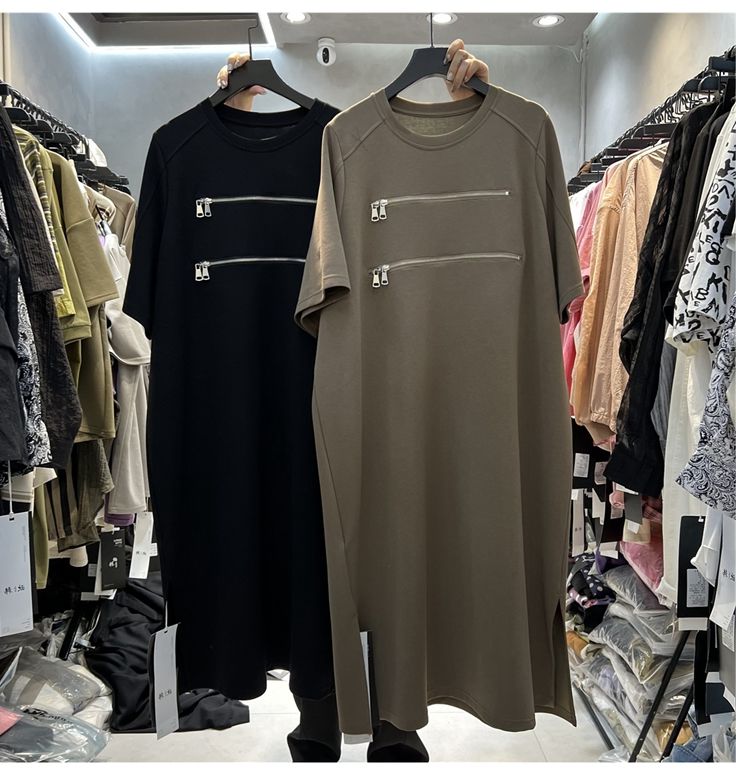 Korean Style A Line Shirt Dress - Vestido T-Shirt Feminino Plus Size Solto