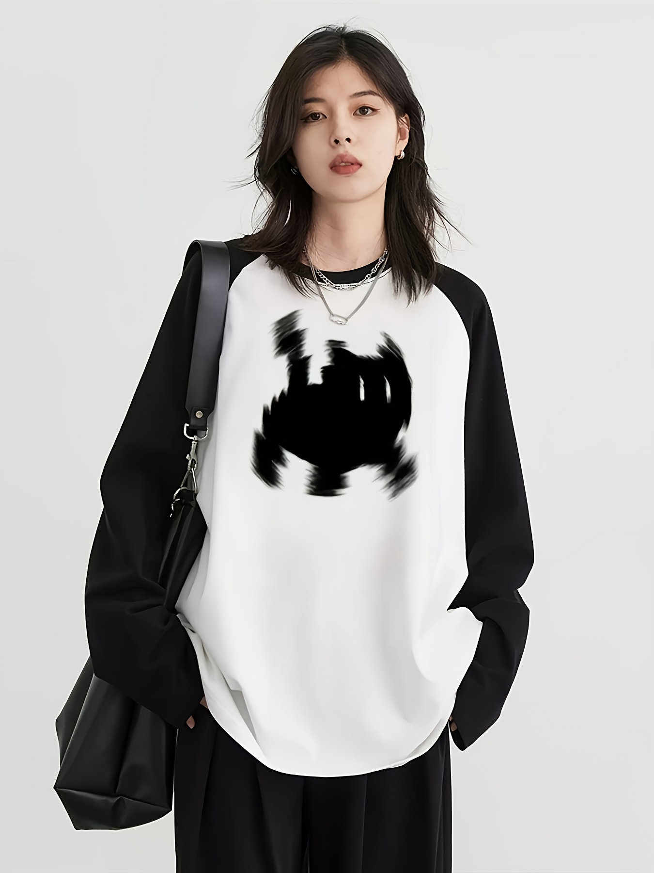 Blouses - Camiseta Feminina Y2K de Manga Longa
