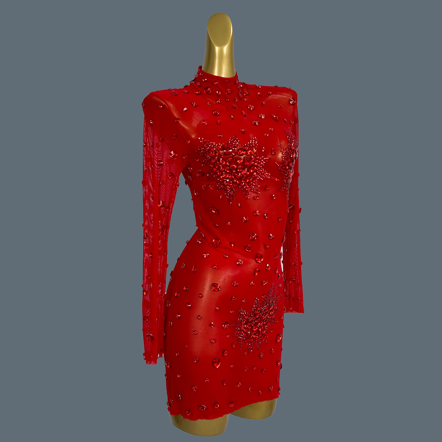 Gibin-Ver Através de Mini Vest - Sparkly Rhinestone Club Party Dress avaliação e preço