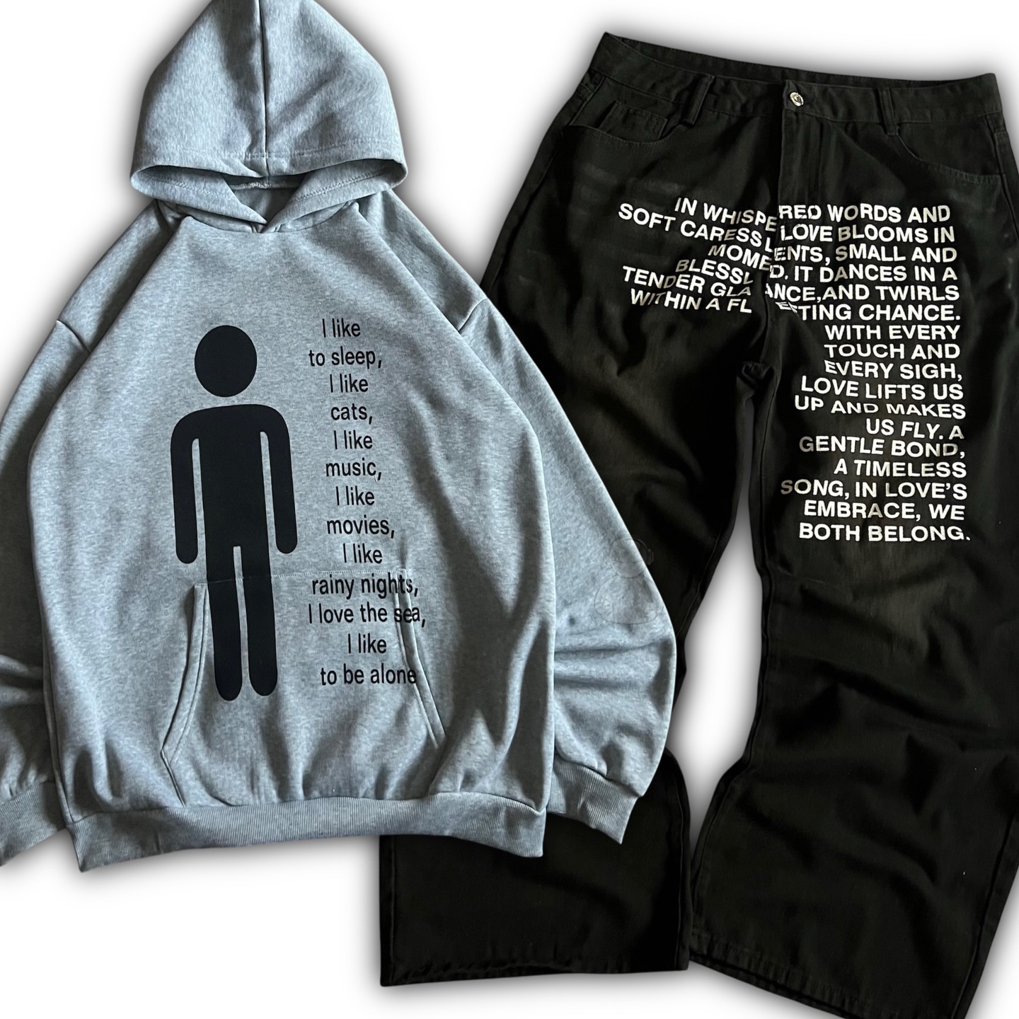 Conjuntos de Hoodies Masculino - Jeans avaliação e preço