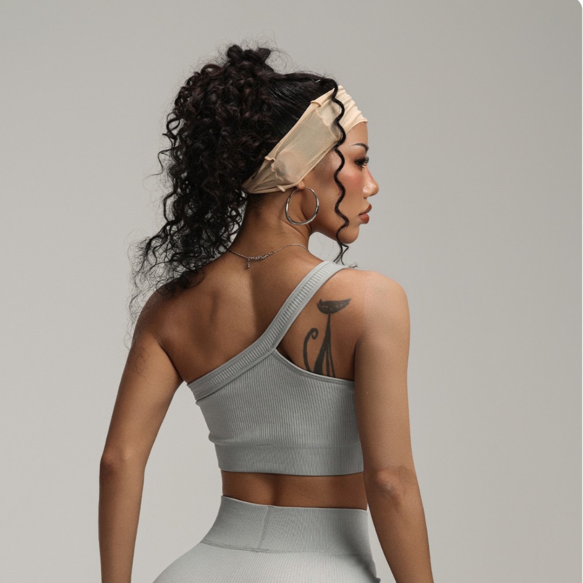 Sutiã esportivo feminino de um - Seamless Ribbed Workout Tank Top avaliação e preço