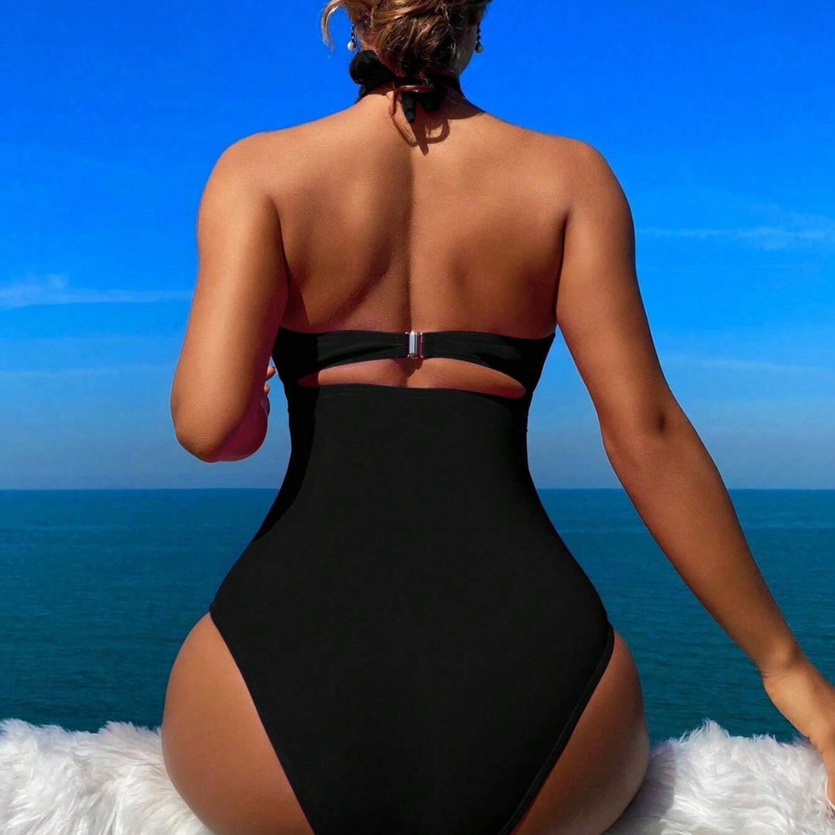 Maiô Feminino Preto com Decote - Swimwear avaliação e preço