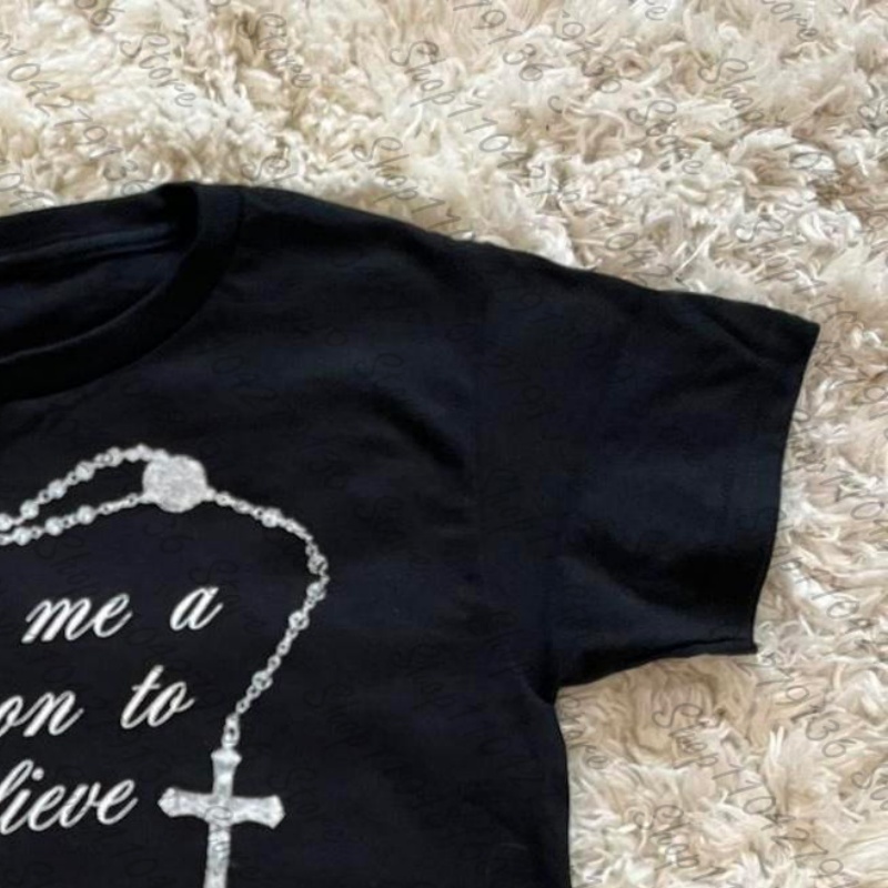 Roupas Femininas dos Anos 2000 - Y2K Graphic Baby Tee Crop avaliação e preço