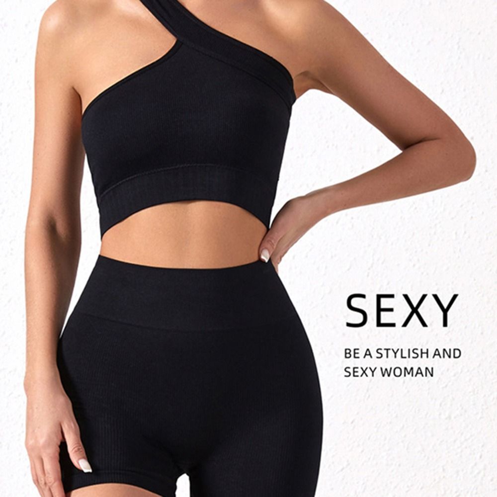 Conjunto de 2 Peças Reutilizáv - Seamless Ribbed Workout Tank Top avaliação e preço