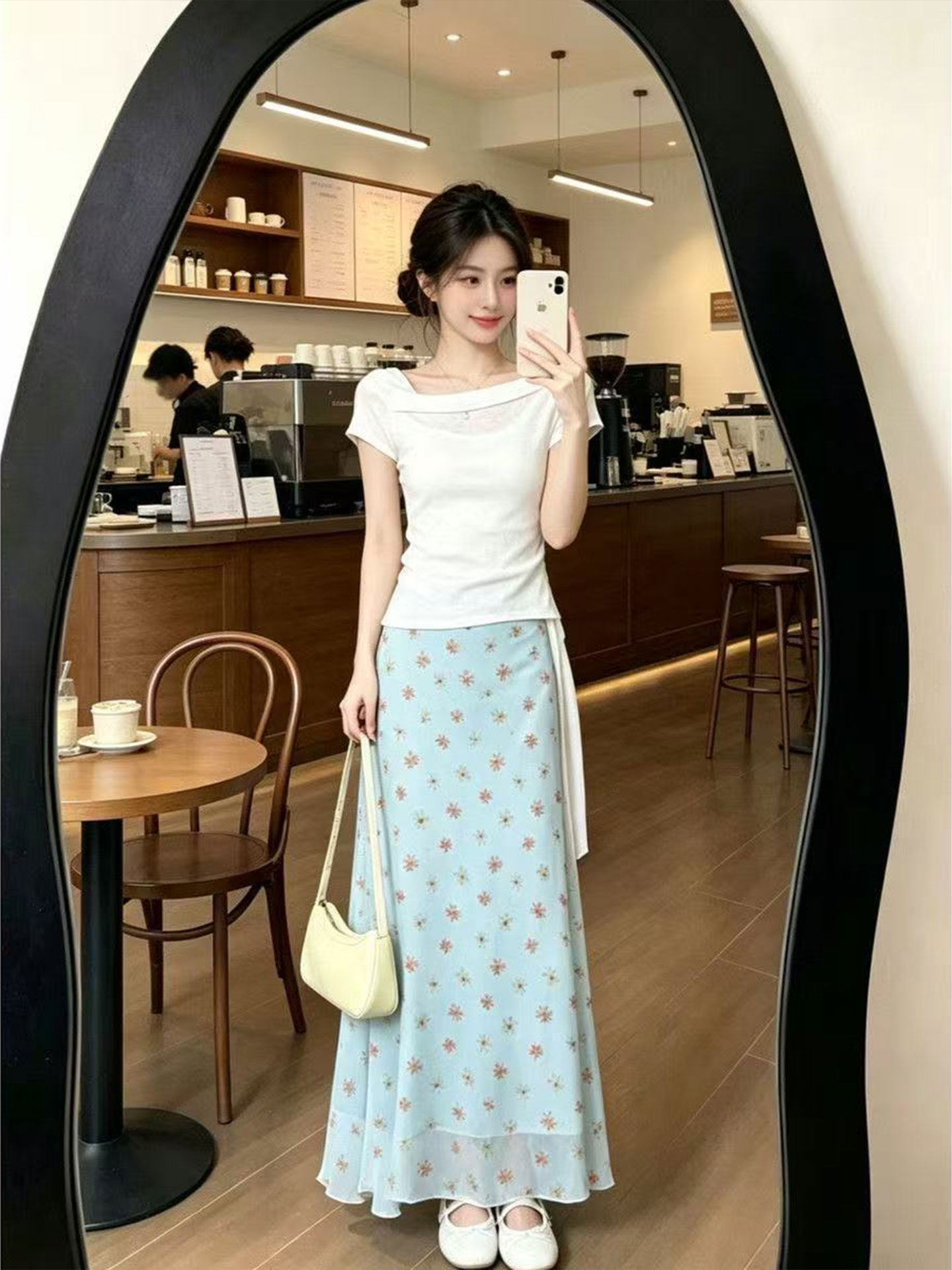 Vestido Feminino Estilo Corean - Korean Style A Line Shirt Dress avaliação e preço