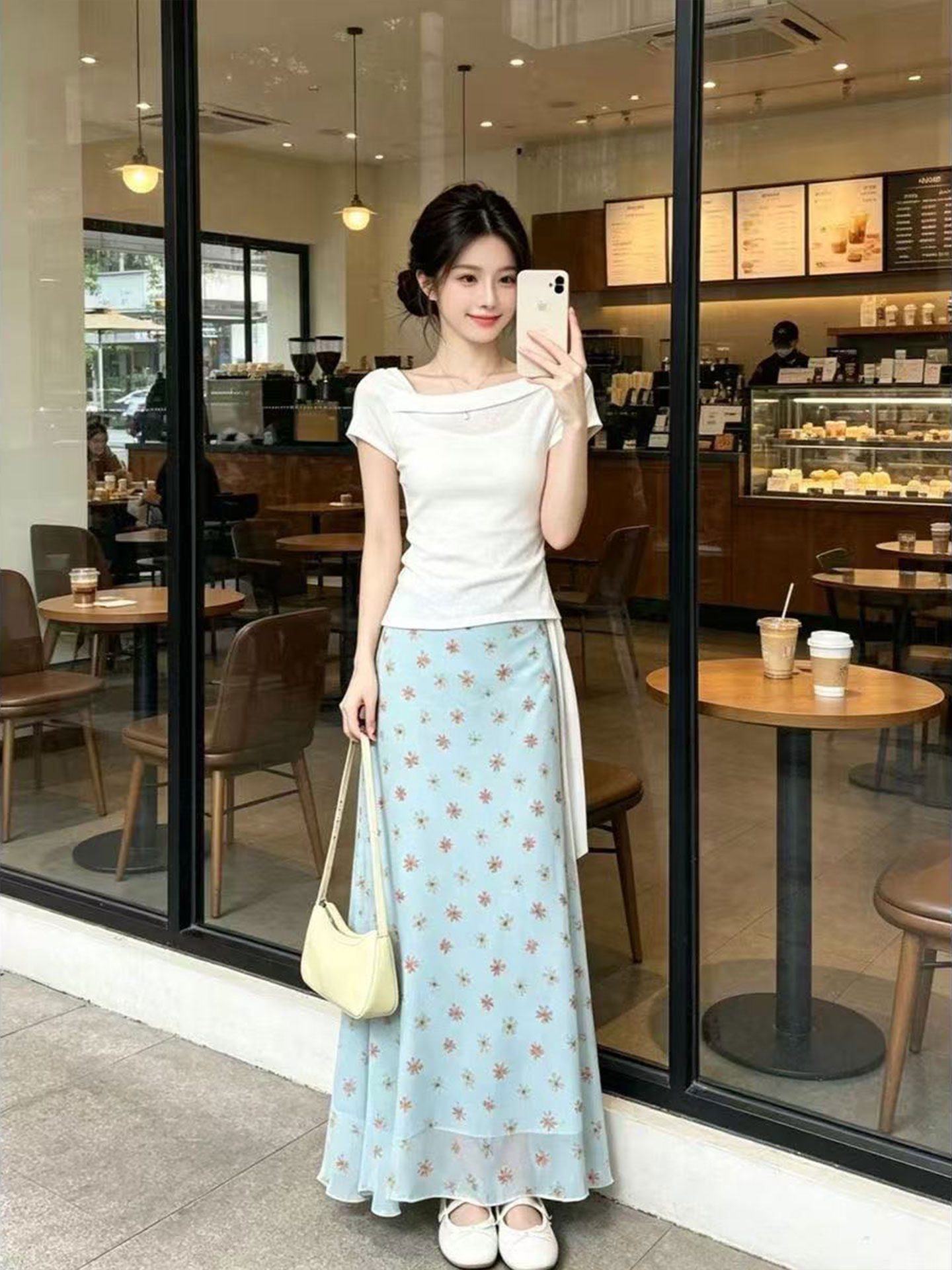 Vestido Feminino Estilo Corean - Korean Style A Line Shirt Dress avaliação e preço