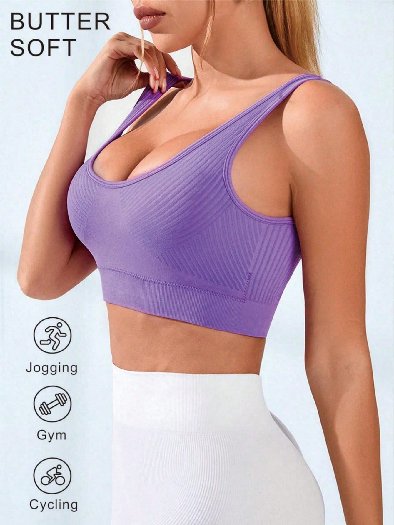 Top Esportivo Feminino Canelad - Seamless Ribbed Workout Tank Top avaliação e preço