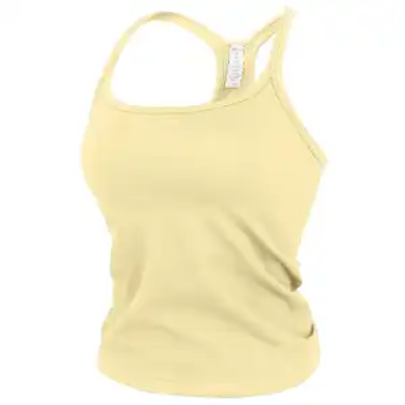 Top Sem Costura com Sutiã Embu - Seamless Ribbed Workout Tank Top avaliação e preço
