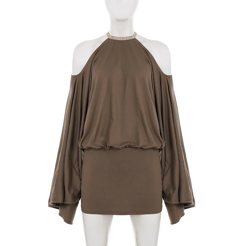 Vestido Mini Feminino Sensual  - Y2K Backless Halter Mini Dress avaliação e preço