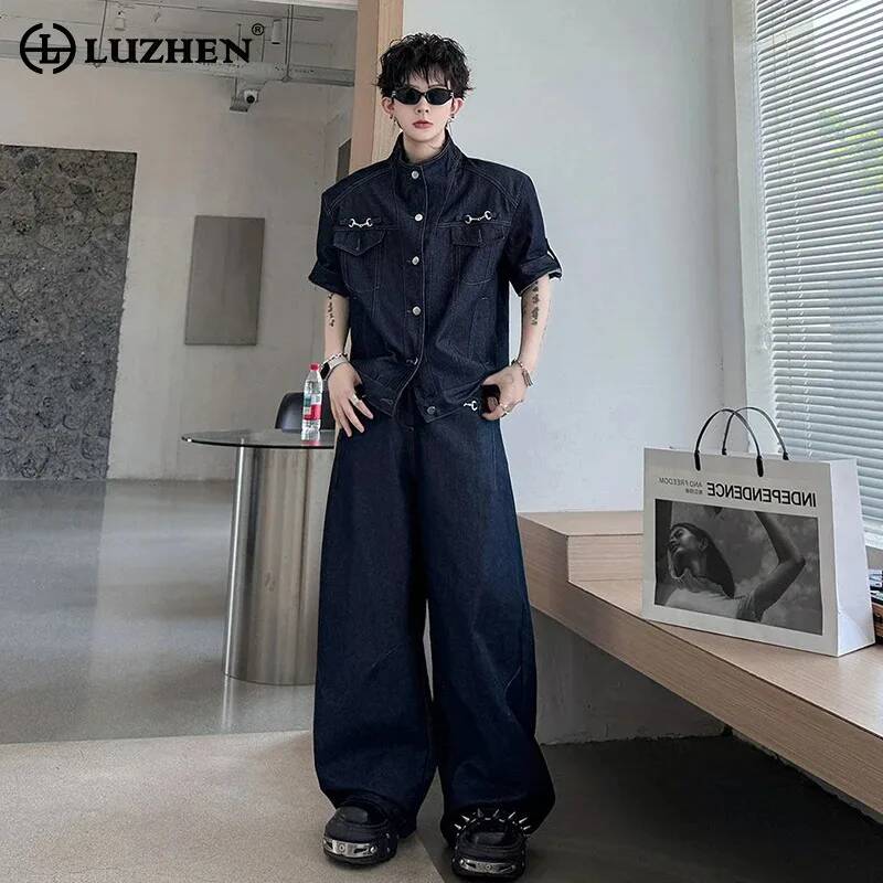 LUZHEN Conjunto Masculino de V - Jeans avaliação e preço
