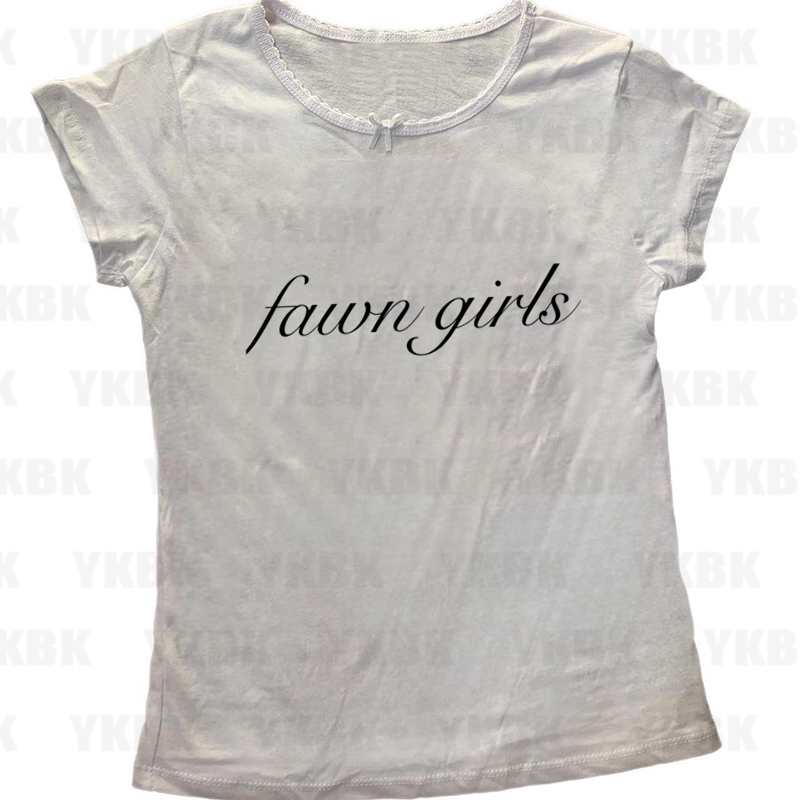 Y2k carta roupas casuais emo e - Y2K Graphic Baby Tee Crop avaliação e preço