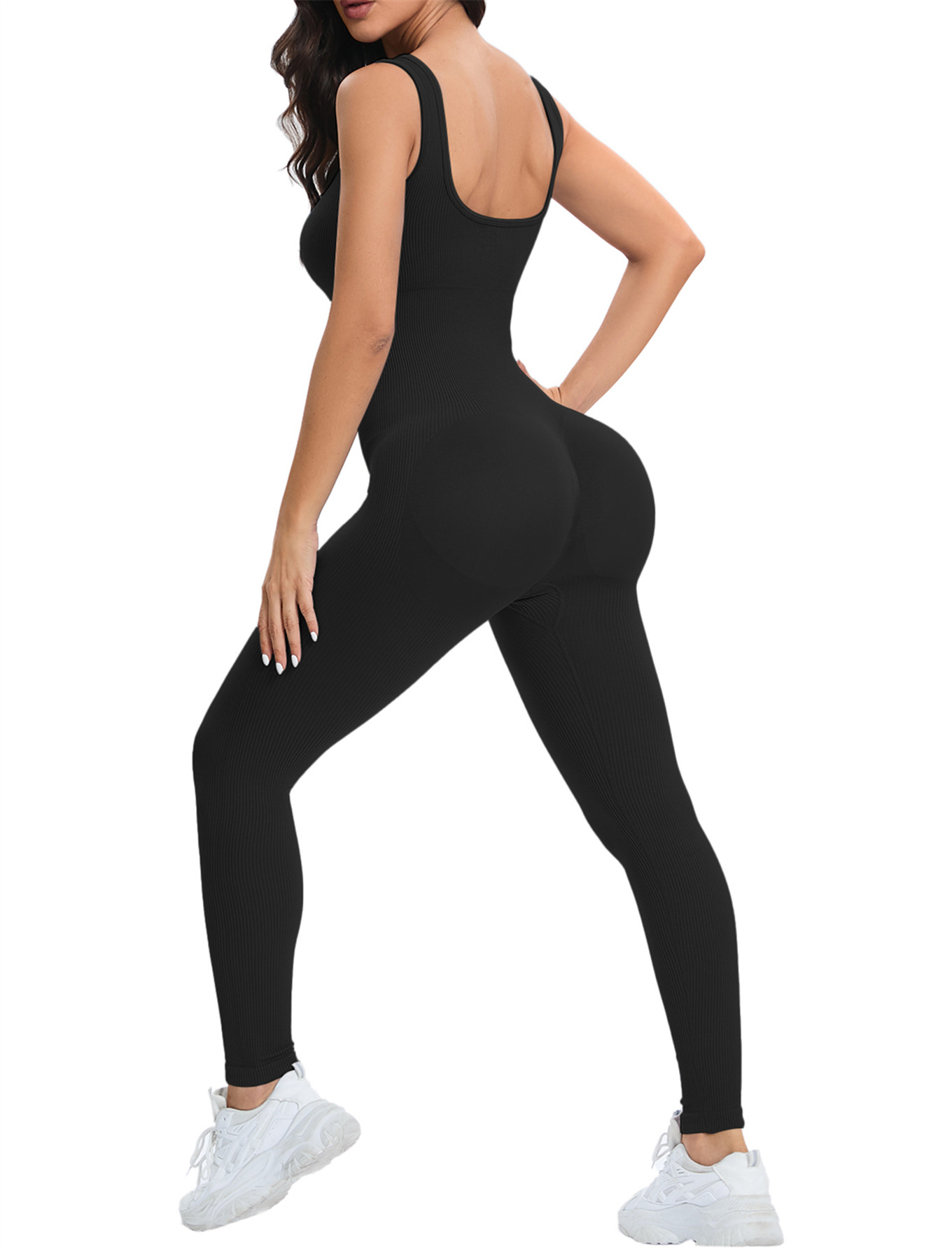 Mulheres treino sem costura ma - Seamless Ribbed Workout Tank Top avaliação e preço