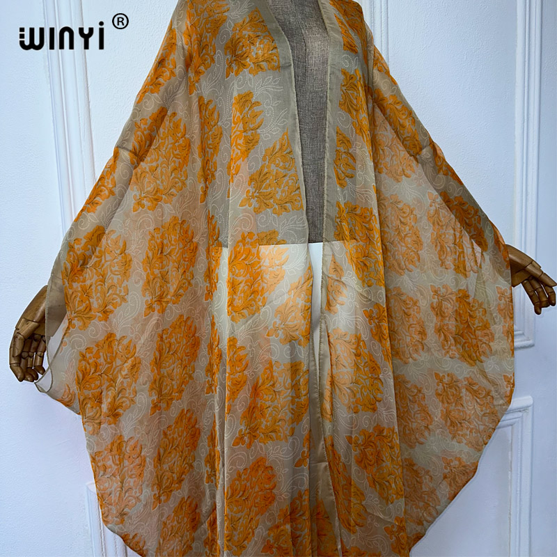 Winyi maxi quimono verão persp - Boho Summer Beach Maxi Dress avaliação e preço