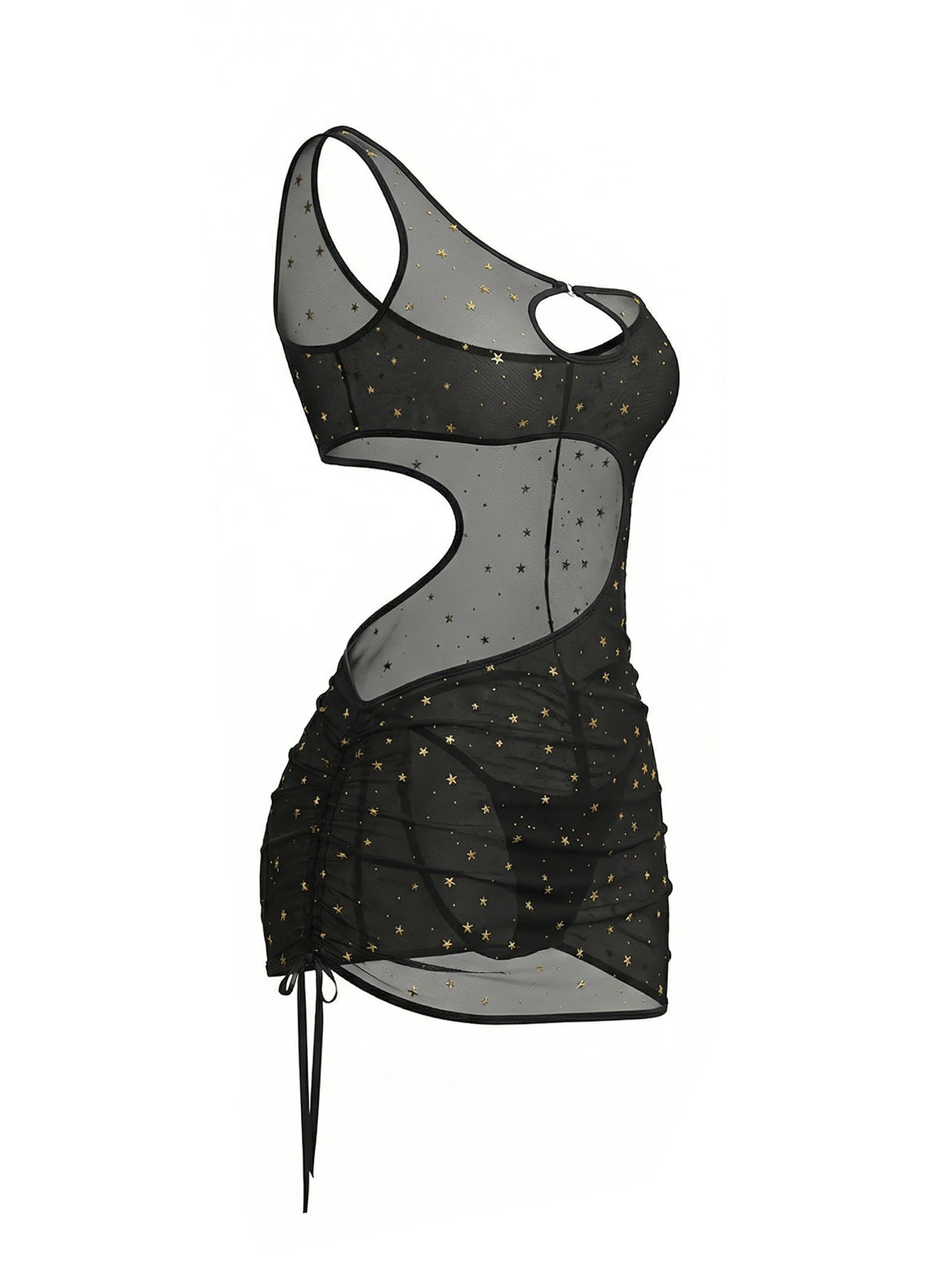 Vestido de Lingerie Preto de U - Sexy Mesh Sheer Bodycon Dress avaliação e preço