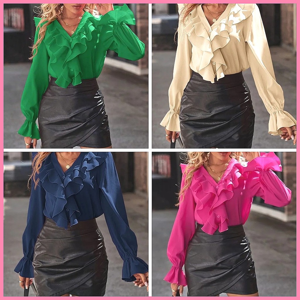 Blusa Elegante Feminina 2025 c - Blouses avaliação e preço