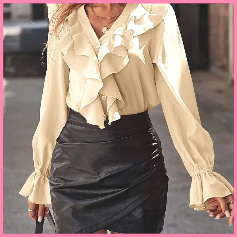 Blusa Elegante Feminina 2025 c - Blouses avaliação e preço