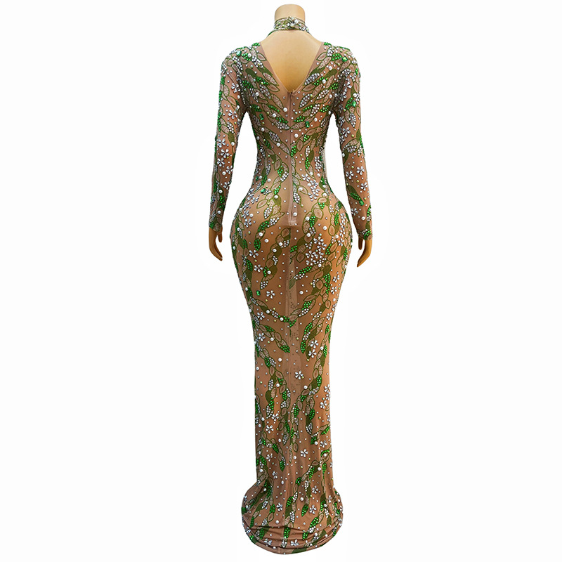 Vestido dançarino de strass lo - Sparkly Rhinestone Club Party Dress avaliação e preço