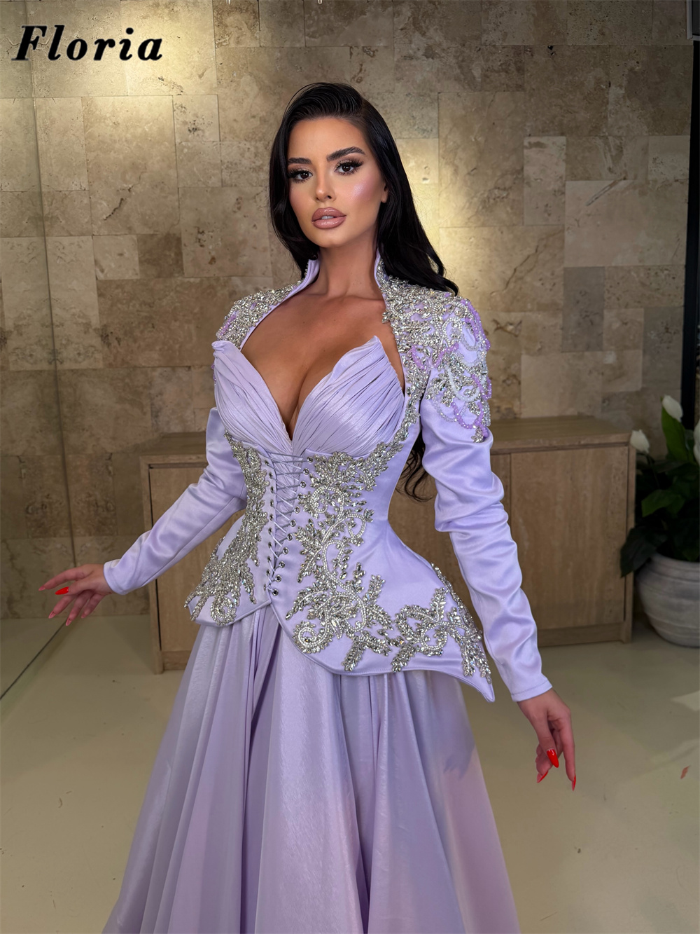 Vestidos de Baile Elegantes Li - Elegant Satin Evening Gown Split avaliação e preço