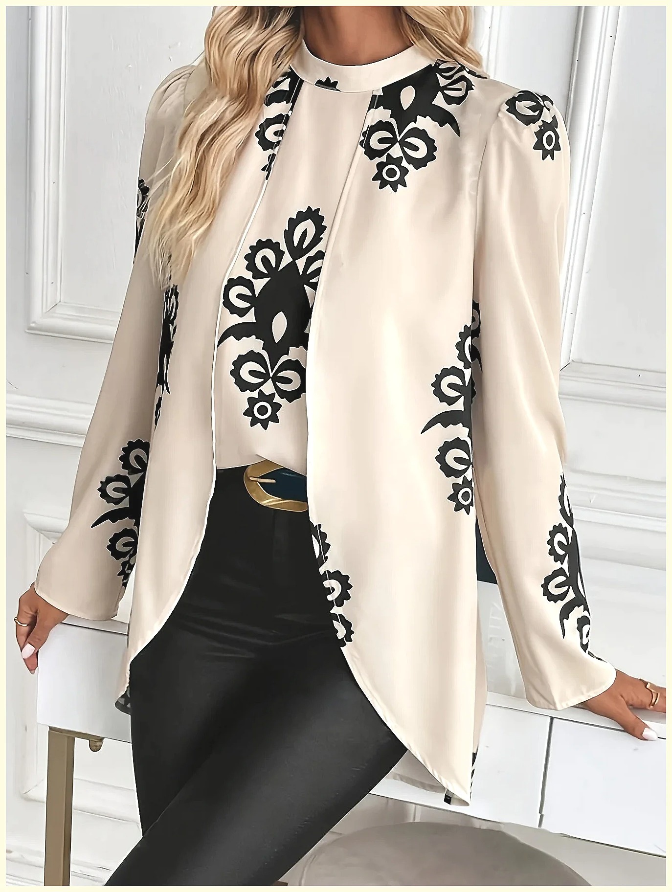 Blusa Feminina de Manga Longa  - Blouses avaliação e preço