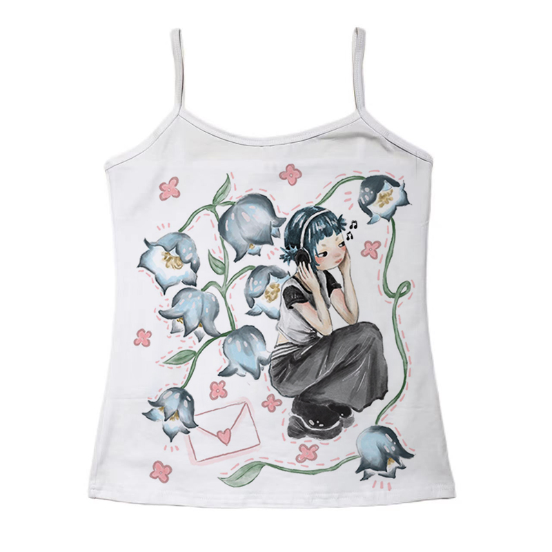 Y2k coreano roupas populares e - Y2K Graphic Baby Tee Crop avaliação e preço