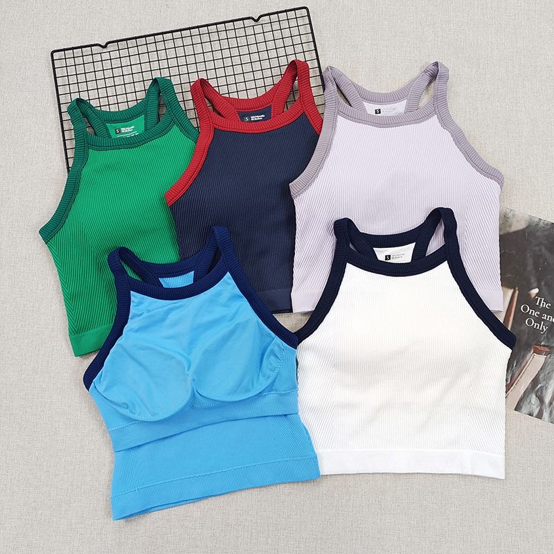 Conjuntos de Treino para Mulhe - Seamless Ribbed Workout Tank Top avaliação e preço