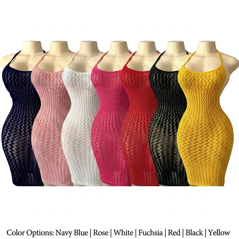 Vestido de Praia em Rede para  - Sexy Mesh Sheer Bodycon Dress avaliação e preço