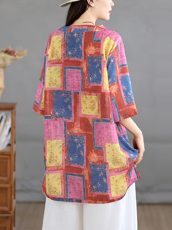 Vestido Camisa Artístico de Li - Casual Loose Linen Shirt Dress avaliação e preço