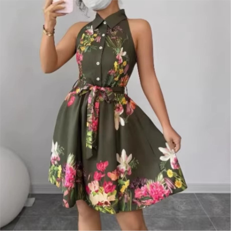 Vestido Floral Feminino 2026 P - French Vintage Floral Midi Dress avaliação e preço