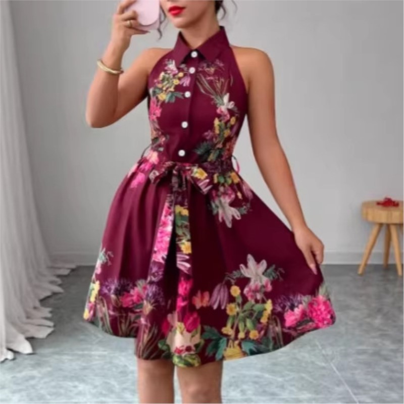 Vestido Floral Feminino 2026 P - French Vintage Floral Midi Dress avaliação e preço