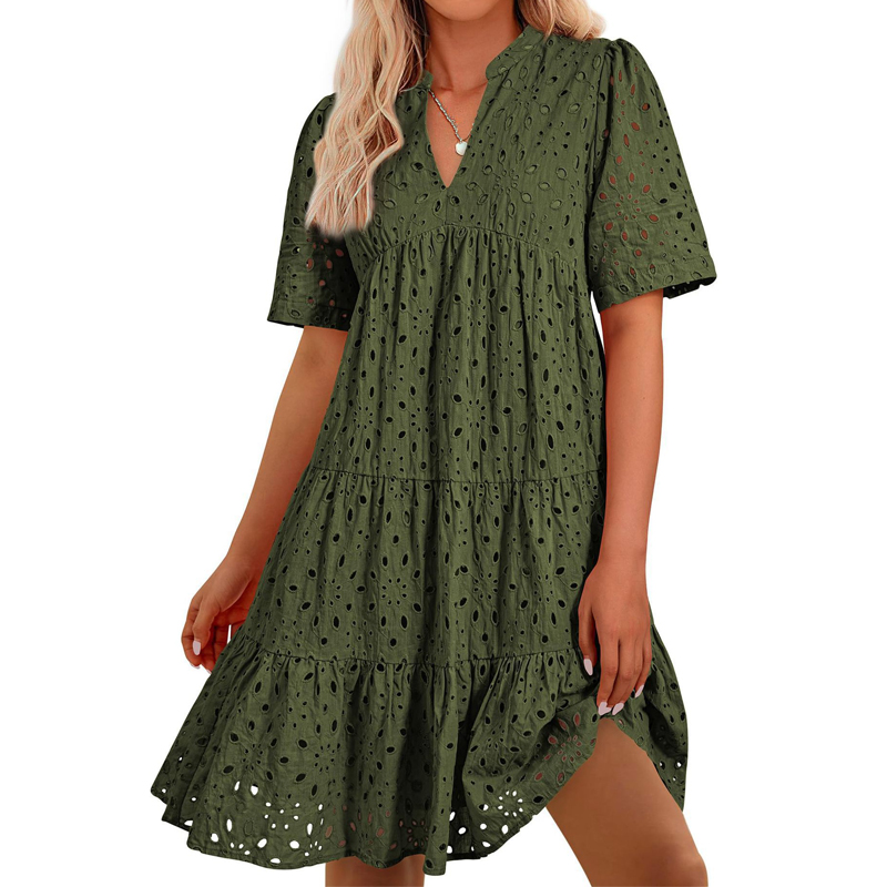 Vestido de Verão Boêmio Femini - French Vintage Floral Midi Dress avaliação e preço