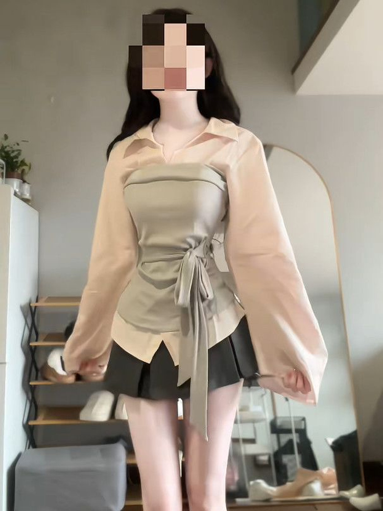Conjunto Feminino Plus Size Es - Korean Style A Line Shirt Dress avaliação e preço