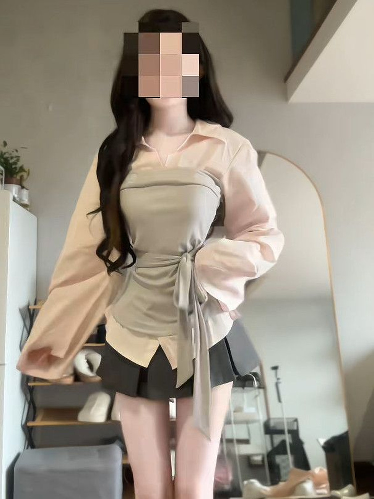 Conjunto Feminino Plus Size Es - Korean Style A Line Shirt Dress avaliação e preço