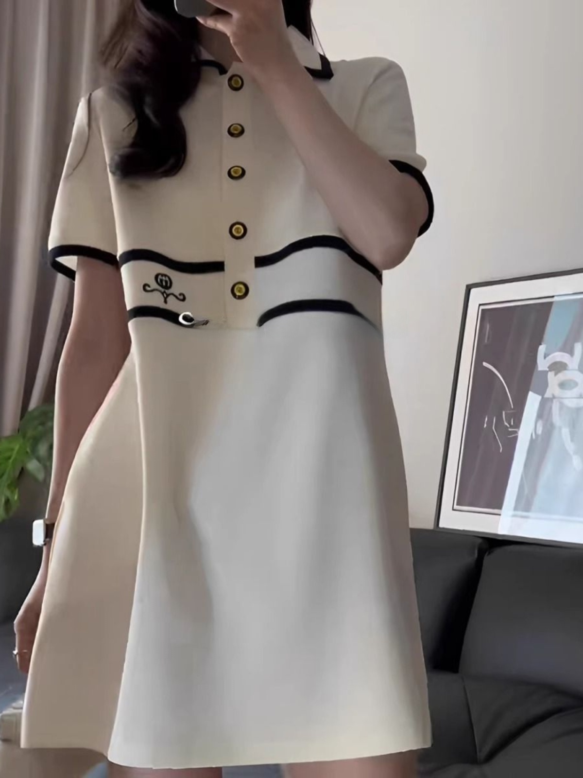 Vestido Feminino Plus Size com - Korean Style A Line Shirt Dress avaliação e preço