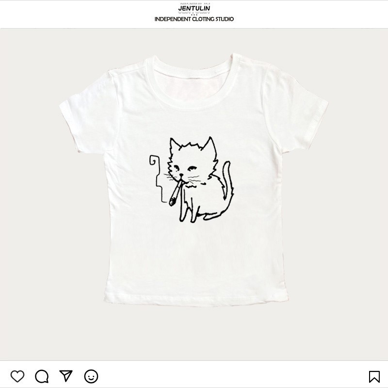 Camisetas Femininas Estilo Cor - Y2K Graphic Baby Tee Crop avaliação e preço