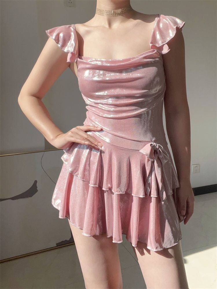 Maiô Rosa Brilhante Feminino c - Skirts avaliação e preço