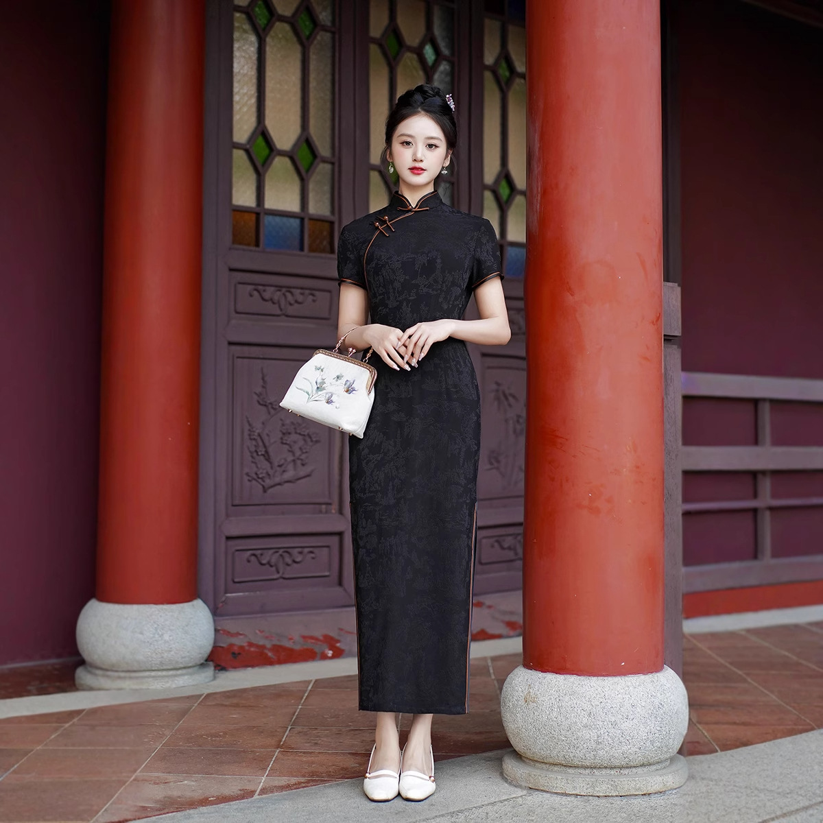 Novo Vestido Longo Cheongsam V - Dresses avaliação e preço